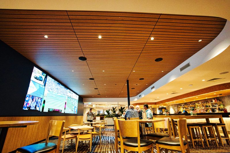 Autex Cube - Groove VJ with Custom digital print suggested and designed by Acoustics by Specfurn